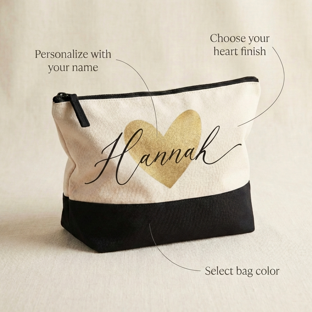 Personalized Makeup Bag